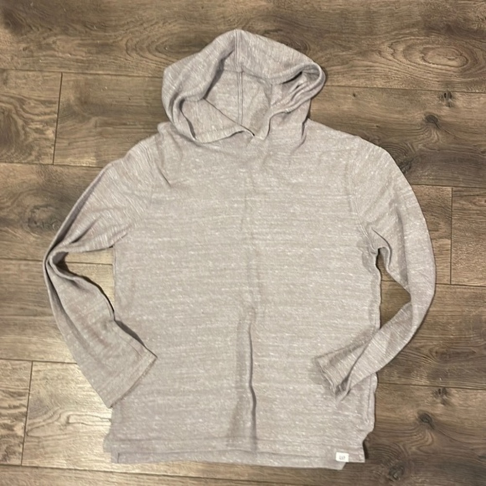 Gap Kids Heather Cotton Hoodie Tee - Size Large 10/12